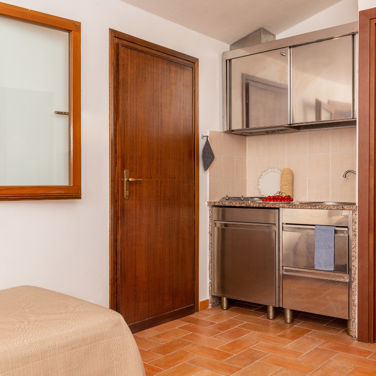 Living room with kitchenette